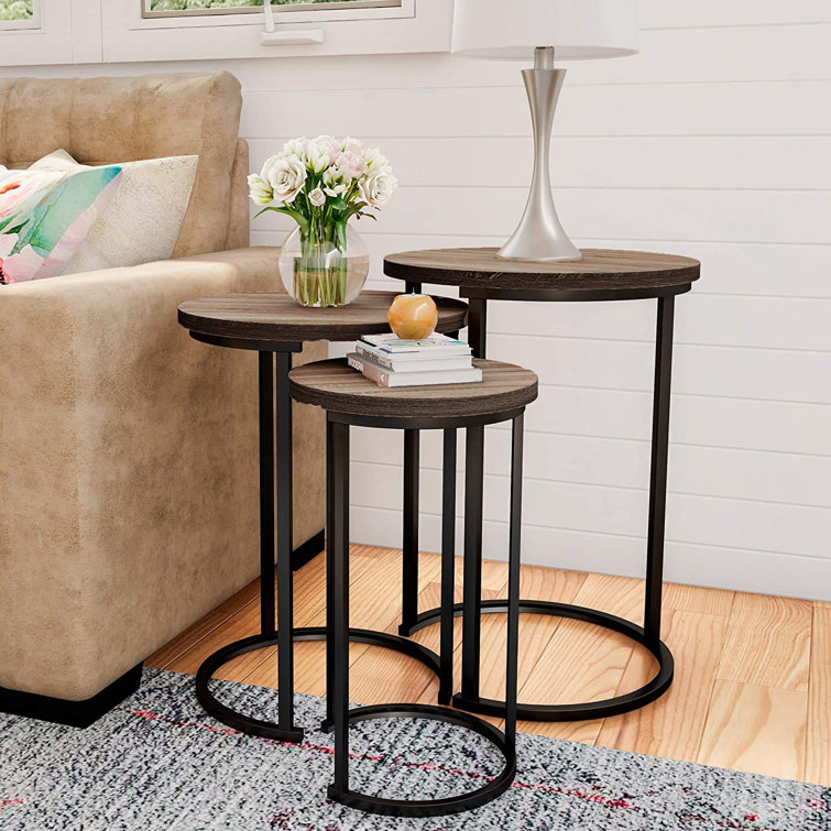 Wood nesting side hotsell tables